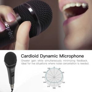Microfono Profesional Alambrico Fifine K6 5 Metros Cable