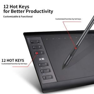 Tableta Digitalizadora Dibujo Tablet 10 Pluma Graficos Usb