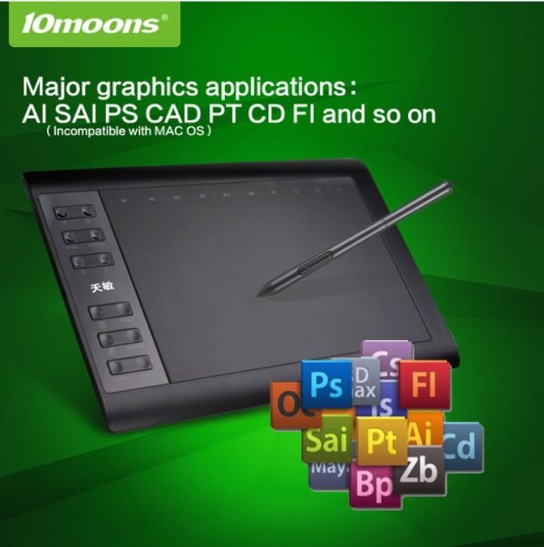 Tableta Digitalizadora Dibujo Tablet 10 Pluma Graficos Usb
