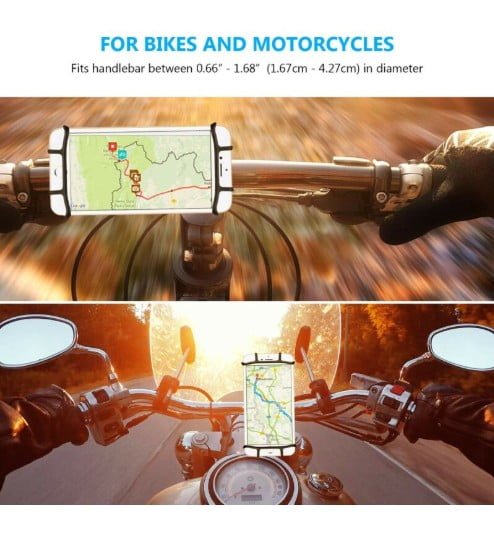 Soporte Celular Silicona Moto Bicicleta iPhone Resistente