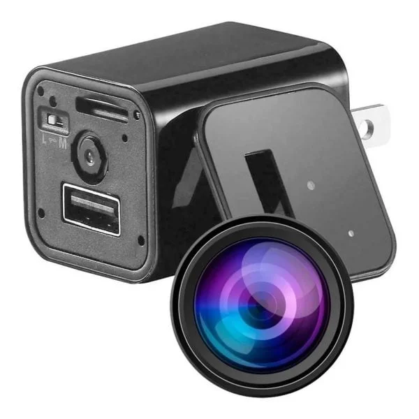 Cargador De Pared Usb 1080p Cámara Espía Oculta Mini Enchufe