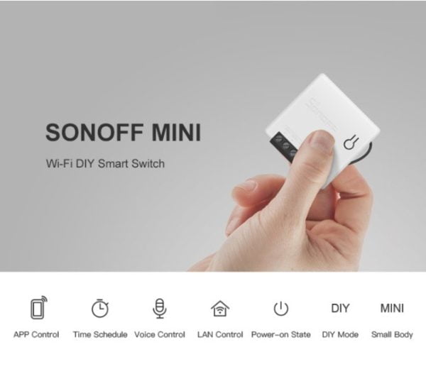 Conmutador Inteligente Wifi Sonoff Mini Domotica Voz Escenas