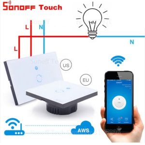 Sonoff Touch Us Interruptor Wifi Inteligente Google Alexa