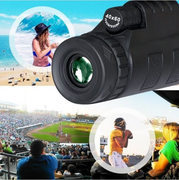 Monocular 40x60 Hd Leer Celular Bak4 Alcance Zoom Tripode