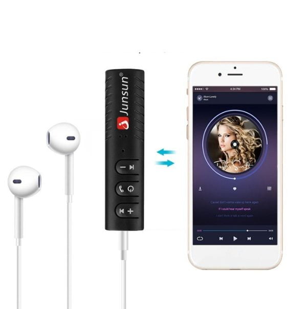 Adaptador Bluetooth Vehiculo Receptor Musica Llamadas 3.5mm