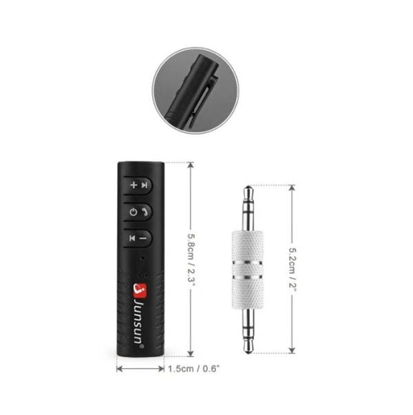 Adaptador Bluetooth Vehiculo Receptor Musica Llamadas 3.5mm