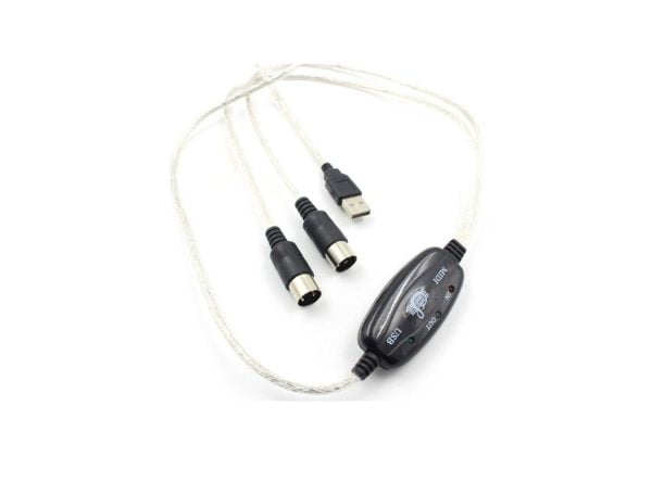 Cable Interfaz Usb A Midi Para Teclado Secuenciador Y Otros