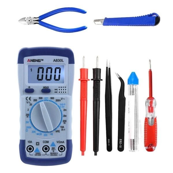 Kit Herramienta Soldadura Temperatura Ajustable Multimetro