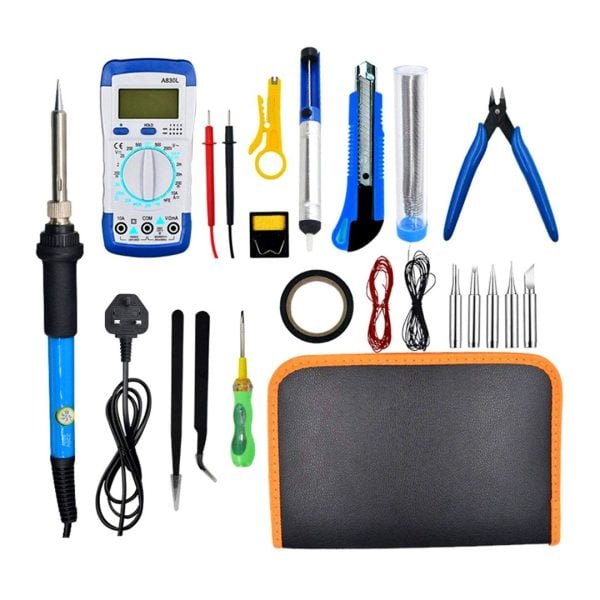 Kit Herramienta Soldadura Temperatura Ajustable Multimetro