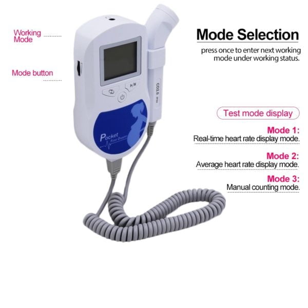 Eco Doppler Fetal Monitor Fetal Portatil Cofoe 3.0mhz