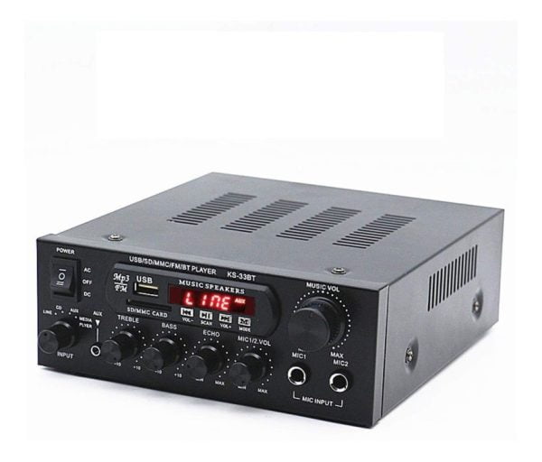 Amplificador Musica Sonido Ambiental Perifoneo Bluetooth Mp3