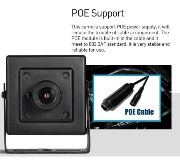 Mini Camara Espía Ip Red Oculta 1080p Onvif Poe P2p H.265