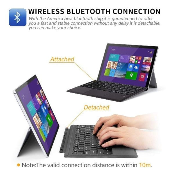 Teclado Microsoft Surface Pro 3 4 5 6 Magnetico Ergonomico
