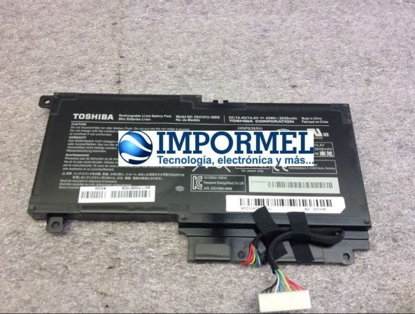 Bateria Original Toshiba Satellite Pa5107u 1brs L40d L45 L50