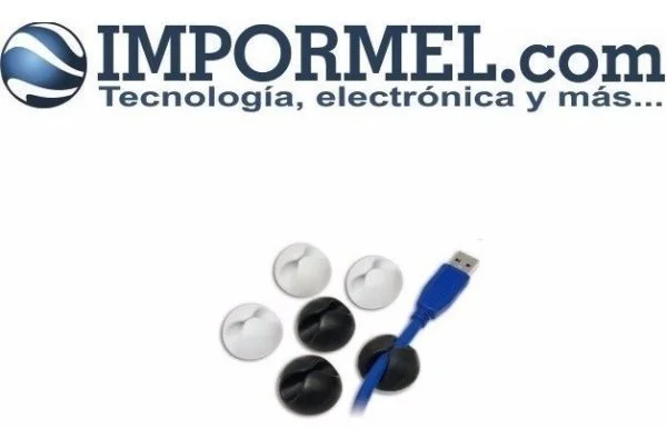 Soporte De Cables Cargador Usb Seguro Adhesivo 3m