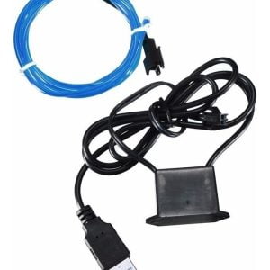 Rollo Flexible Luz Neon Blanco Frio Led + Convertidor Usb