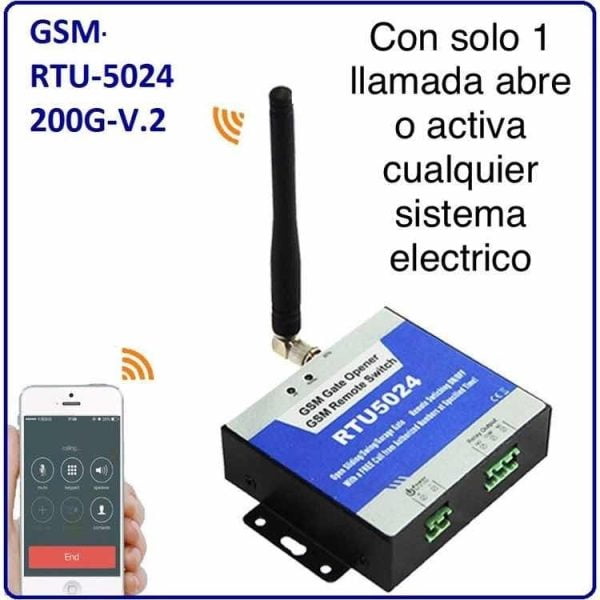 Rele GSM relay inalambrico celular garage puerta bomba