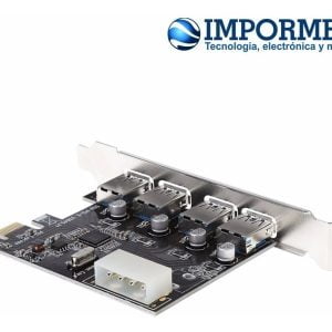 Tarjeta Pci-e Express X1 De 4 Puertos Usb 3.0 Velocidad 5gbp