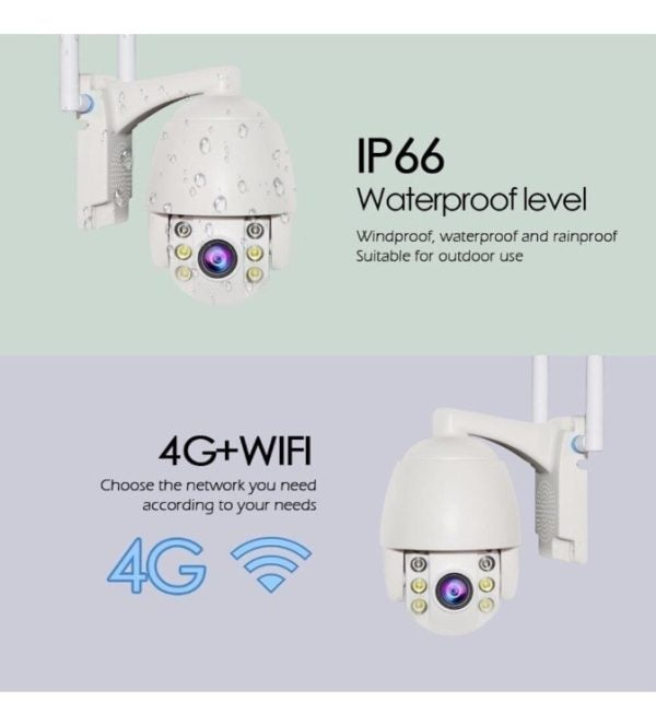 Camara Seguridad 360 Grados Ip 3g 4g Sim Wifi 960p 20m Cctv