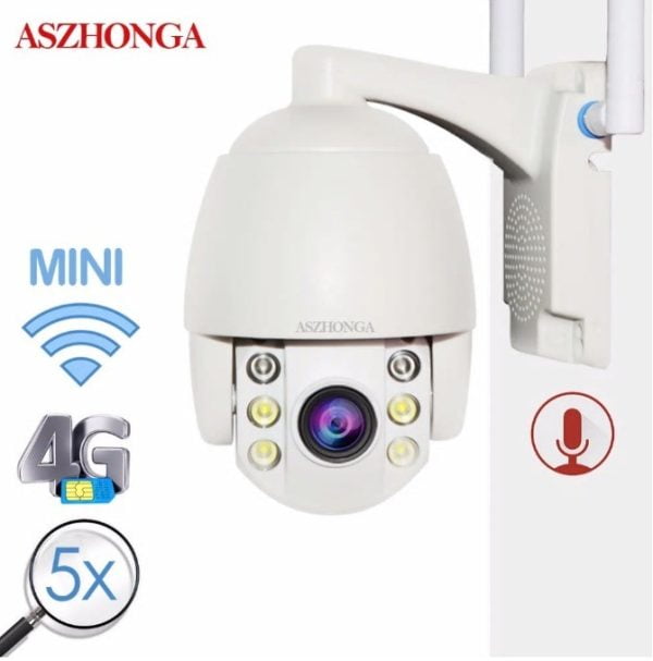 Camara Seguridad 360 Grados Ip 3g 4g Sim Wifi 960p 20m Cctv