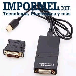 Adaptador Usb 2.0 A Dvi Vga Hdmi Multidisplay Pantallas