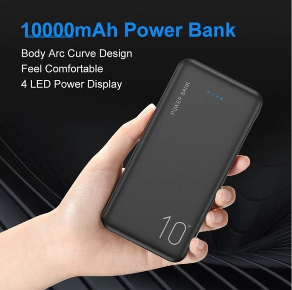 Original Floveme Power Bank 10000 Mah Usb Dual Led Mini