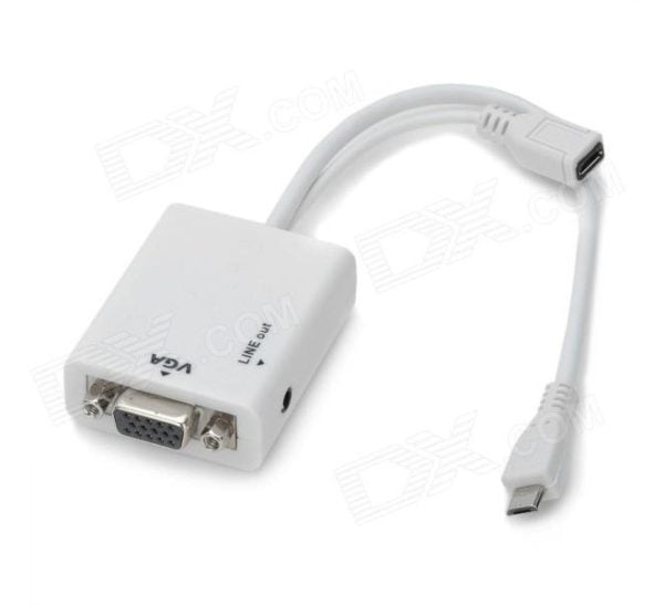 Adaptador Micro Usb Mhl A Vga Con Audio Samsung