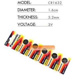 Pila Panasonic Cr1632 1 Unidad CR 1632 DL1632 3V reloj calc