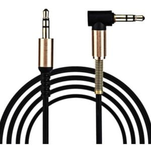 Cable Aux De Audio Estéreo 3.5 Mm 1 Metro Negro Resistente