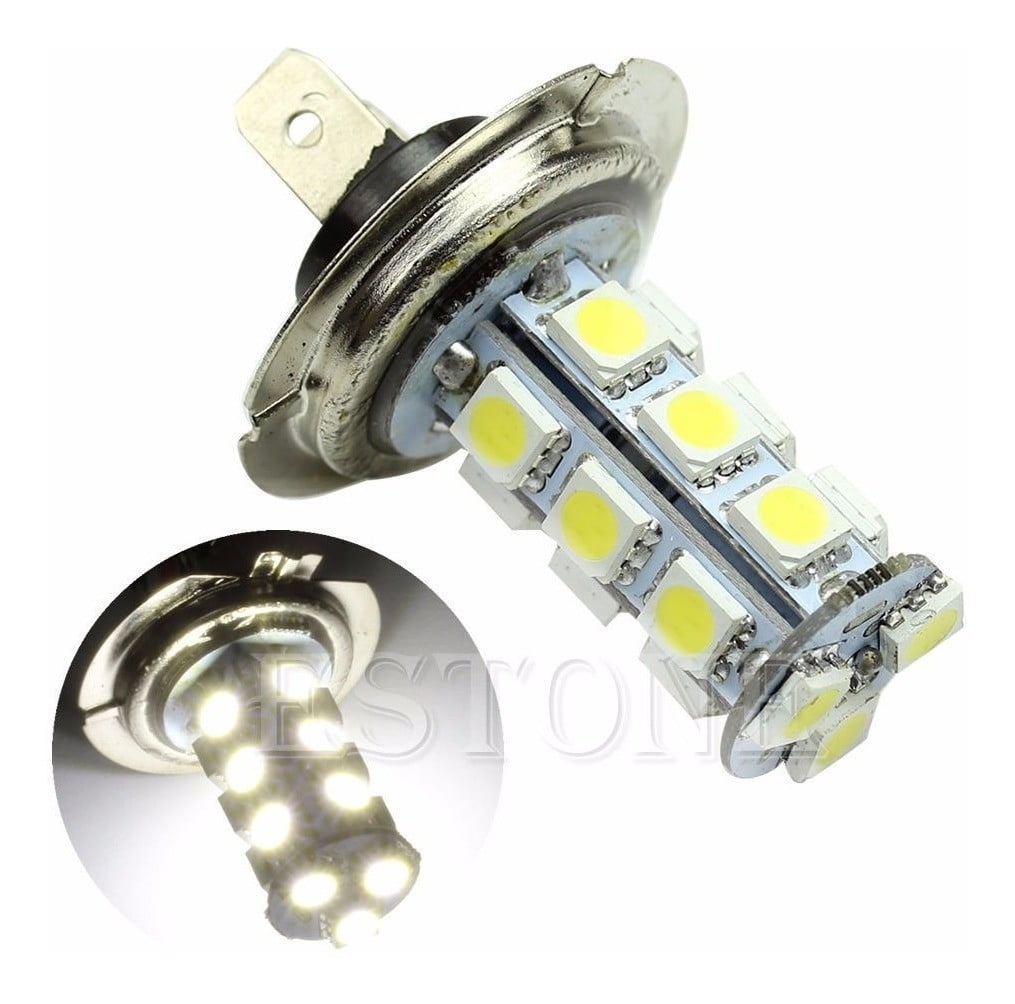 2 piezas coche H7 blanco 5050 SMD 27 foco LED Niebla conducción lámpara de  luz DC 12 V