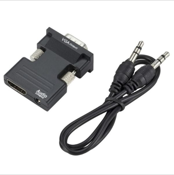 Convertidor Hdmi A Vga Alta Calidad 1080p Audio Proyector Tv