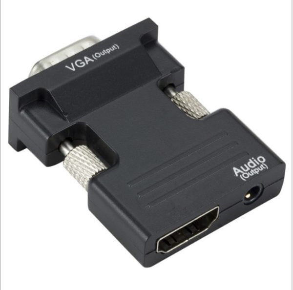 Convertidor Hdmi A Vga Alta Calidad 1080p Audio Proyector Tv
