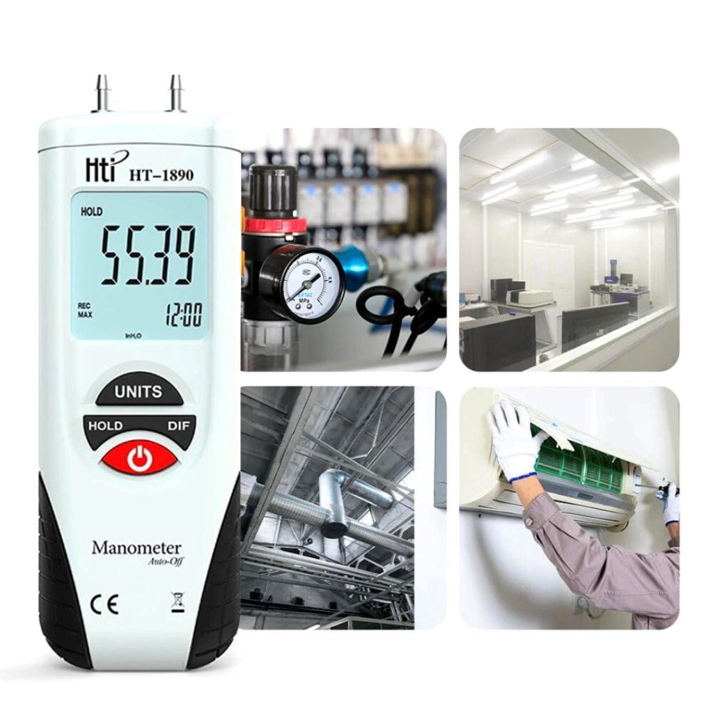 Manómetro Digital Ht-1890 Presión De Aire Diferencial - Impormel
