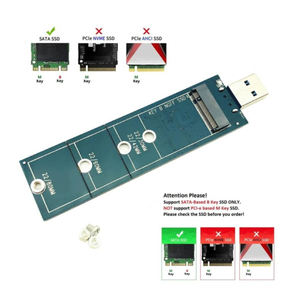Adaptador M.2 Ssd Nvme A Usb 3.0 Macbook Plug And Play