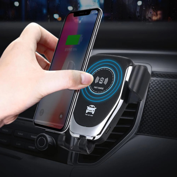 Cargador Inalambrico Qi Magnetico Soporte Celular Auto Carro