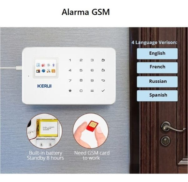 Kit Alarma Gsm Inalámbrica Kerui G18 2019 + App Movil