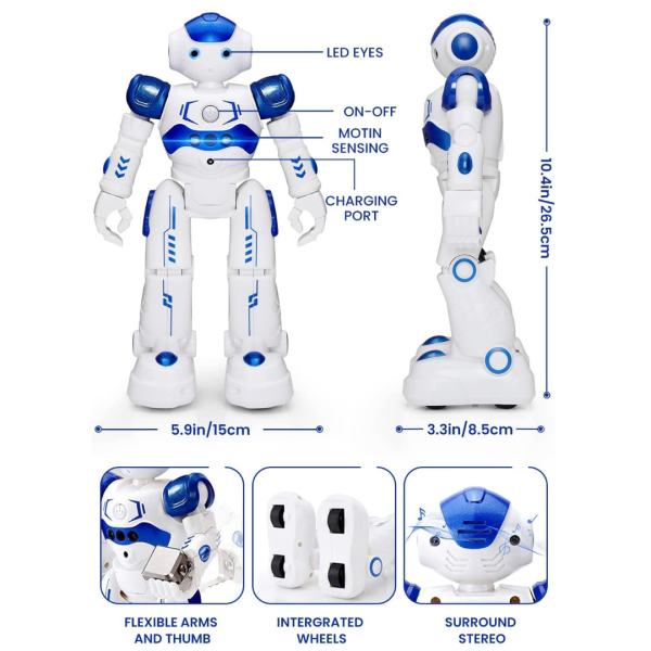 Robot Programación Inteligente Control Remoto Robotica Humanoide Juguete RC