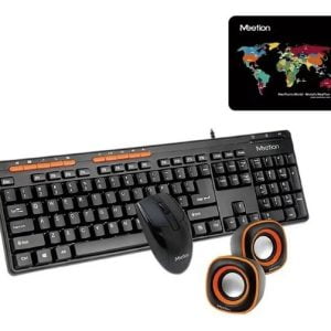 Combo Teclado Mouse Y Parlantes Usb Pc Laptop Meetion C105