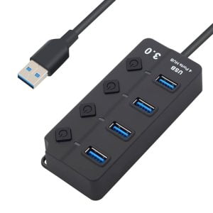 Hub Usb 3.0 De 4 Puertos Con Switches On/off Extension Usb