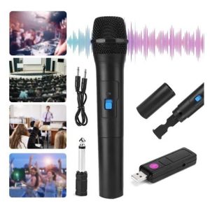 Micrófono Inalámbrico De Mano Con Receptor Usb Karaoke