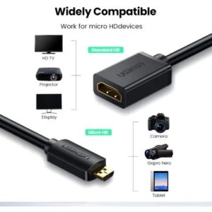 Adaptador Convertidor Micro Hdmi A Hdmi 4k 3d 4k 1080p