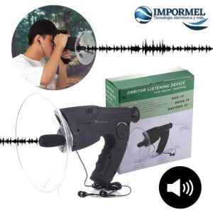 Micrófono Parabolico Espia Grabador Digital Amplificador