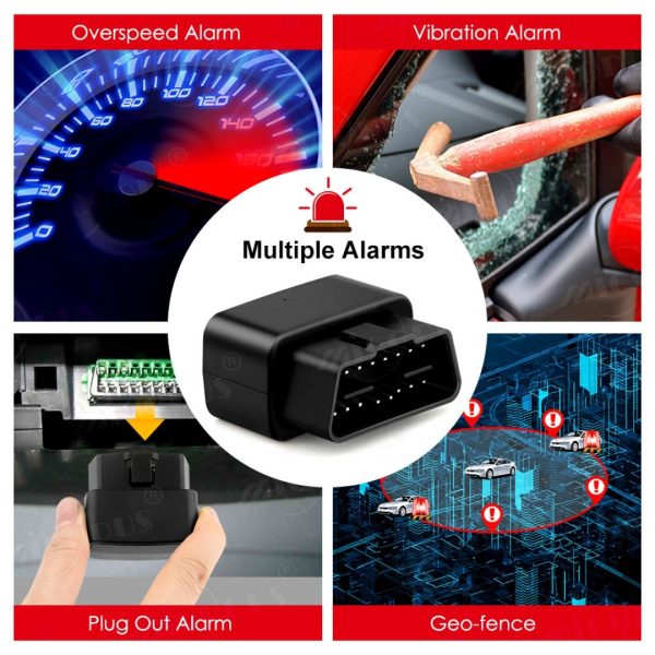 Rastreador Gps Microfono Activado Celular Mv33 Obd2 Alarma