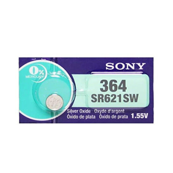 Pilas De Reloj 364 Sr621sw Ag1 V364 Sr60 Sony Sr621 X Unidad