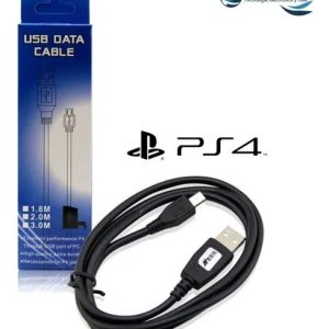 Carga micro USB larga con cable de alimentación para controladores PS4