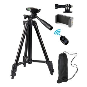 Trípode 40 Viaje Portátil Ligero Soporte Celular Bluetooth