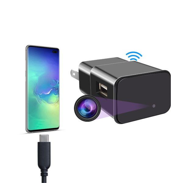 Cargador De Pared Usb 1080p Cámara Espía Oculta Wifi Enchufe