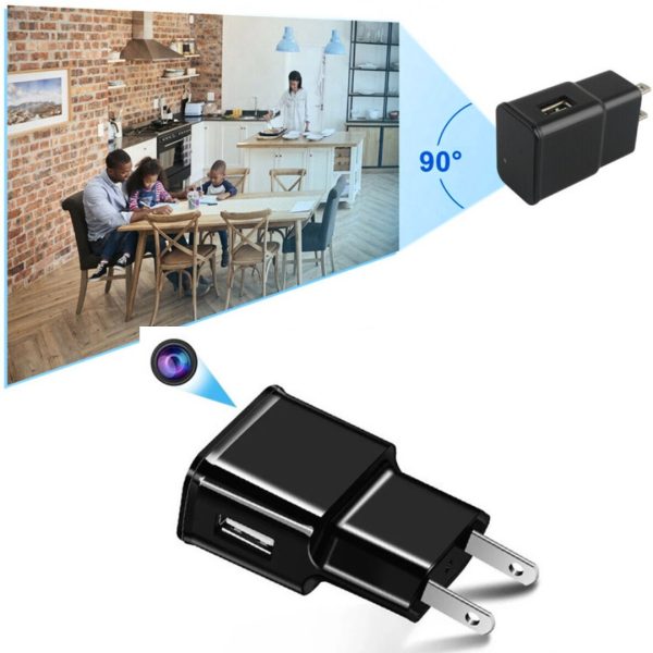 Cargador De Pared Usb 1080p Cámara Espía Oculta Wifi Enchufe