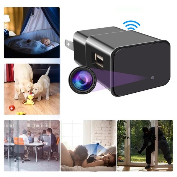 Cargador De Pared Usb 1080p Cámara Espía Oculta Wifi Enchufe