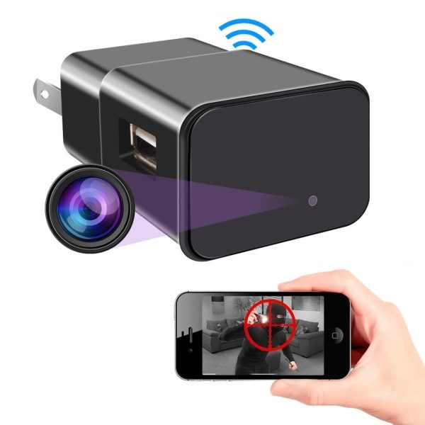 Cargador De Pared Usb 1080p Cámara Espía Oculta Wifi Enchufe